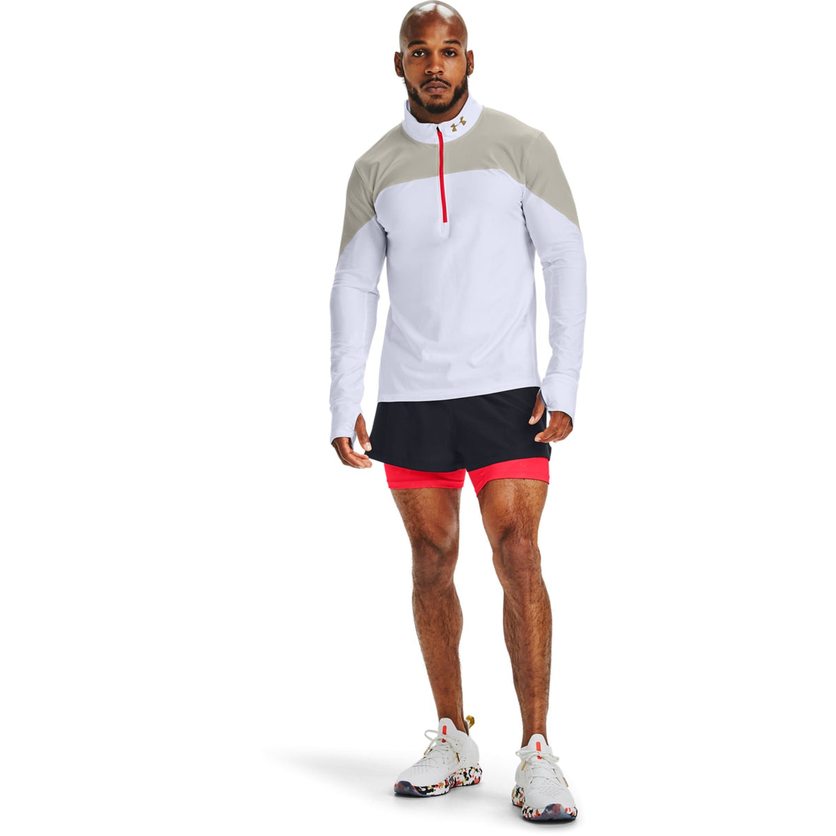 UA Qualifier Kazoku Run ½ Zip para Hombre