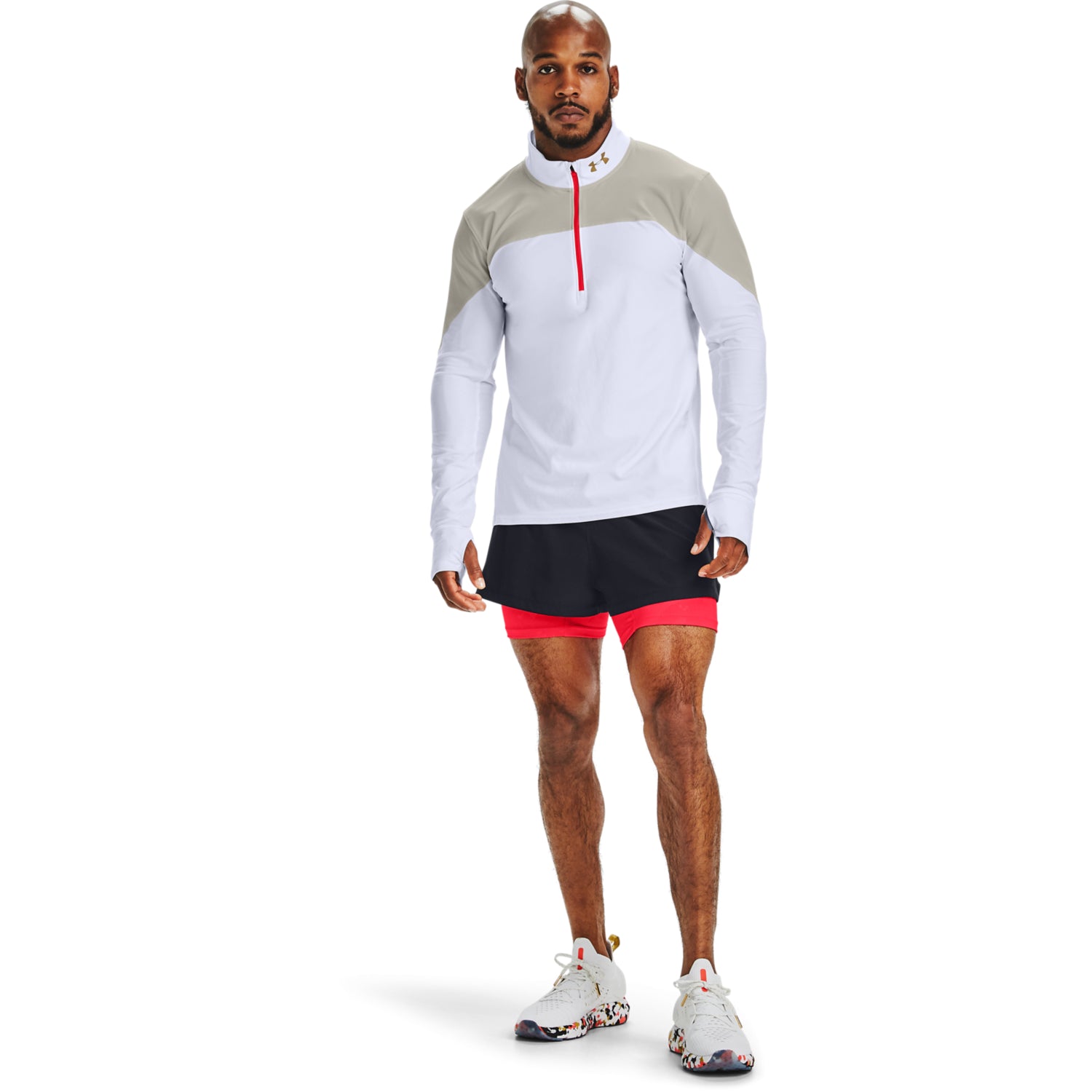 UA Qualifier Kazoku Run ½ Zip para Hombre