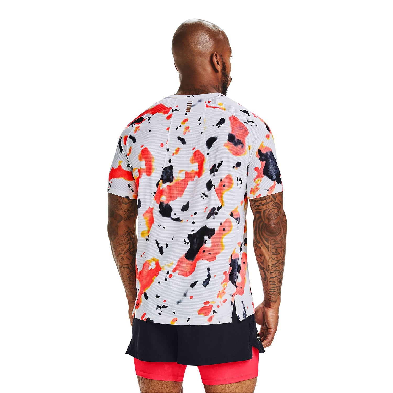 Polera Manga Corta UA Qualifier Run Iso-Chill Kazoku para Hombre