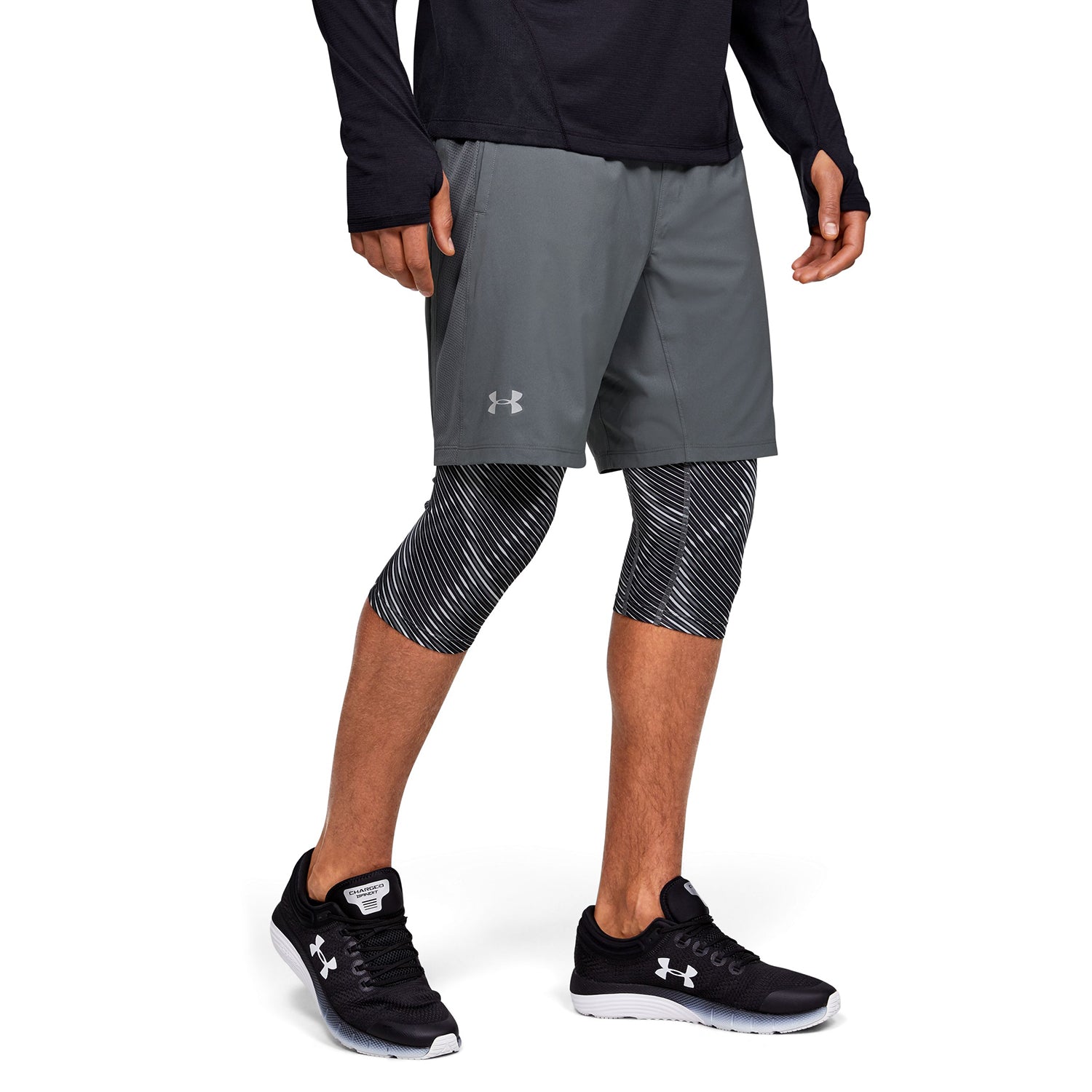 Shorts UA Launch SW Long 2-in-1 Printed para Hombre