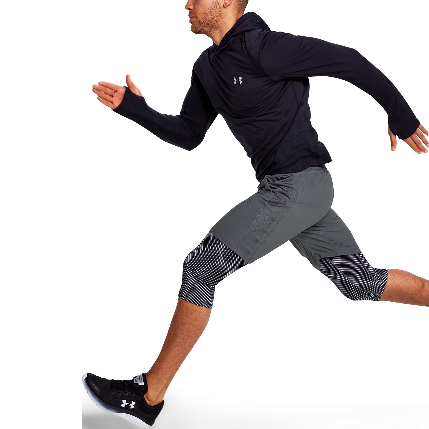 Shorts UA Launch SW Long 2-in-1 Printed para Hombre