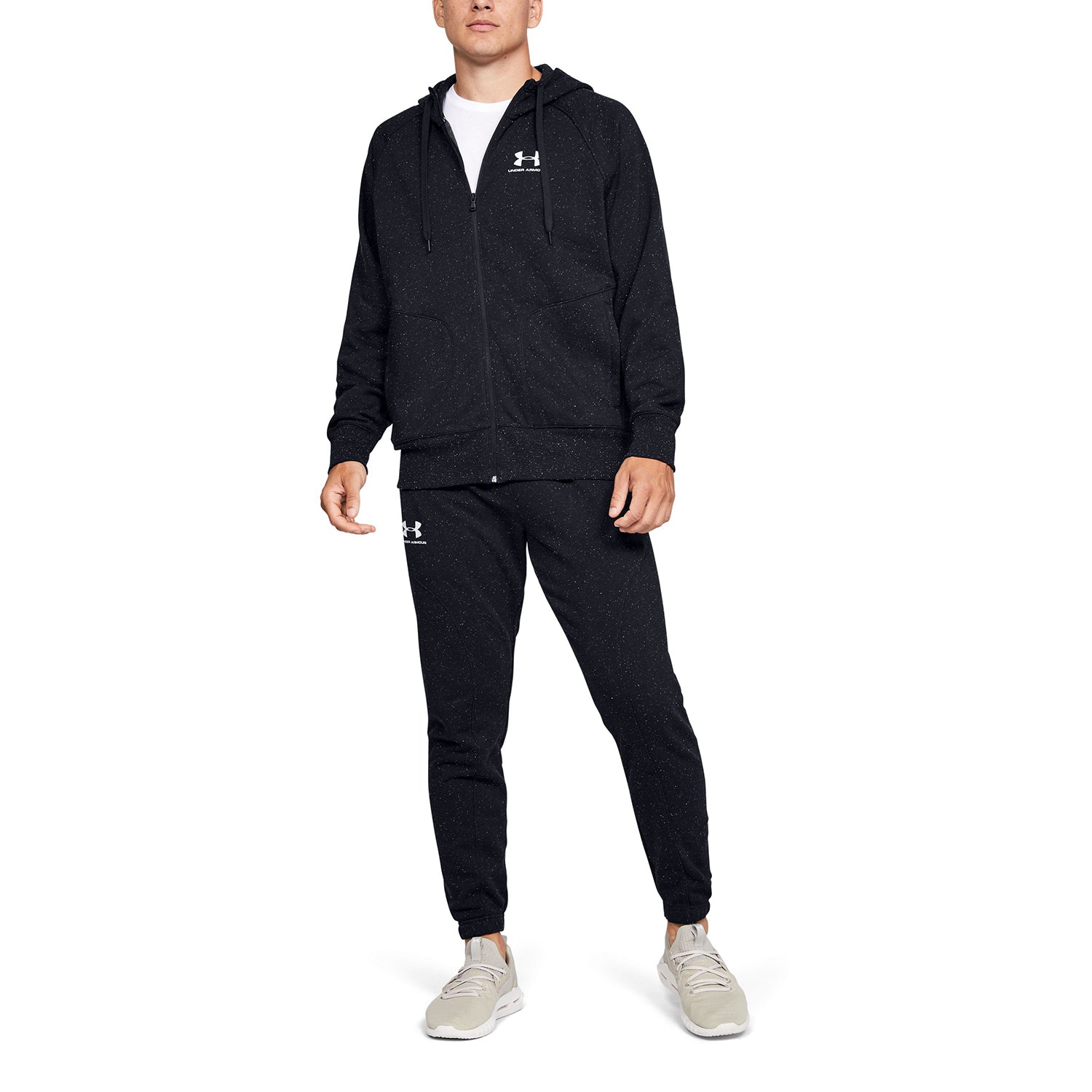 Polerón con Gorro UA Speckled Fleece Full Zip para Hombre