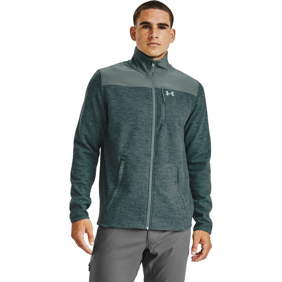 Polerón UA Specialist Grid Full Zip para Hombre