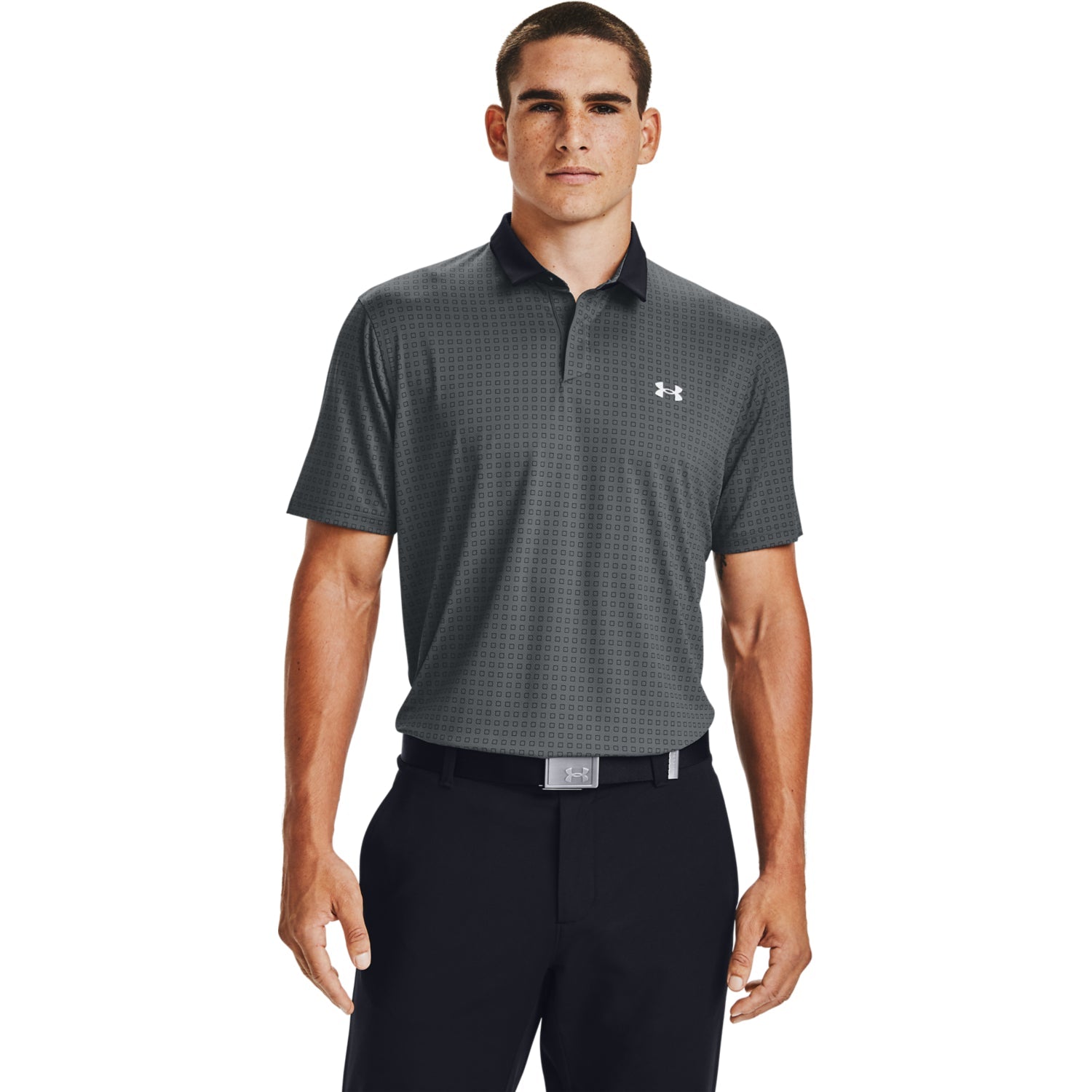 Polera Polo UA Iso-Chill Grid para Hombre