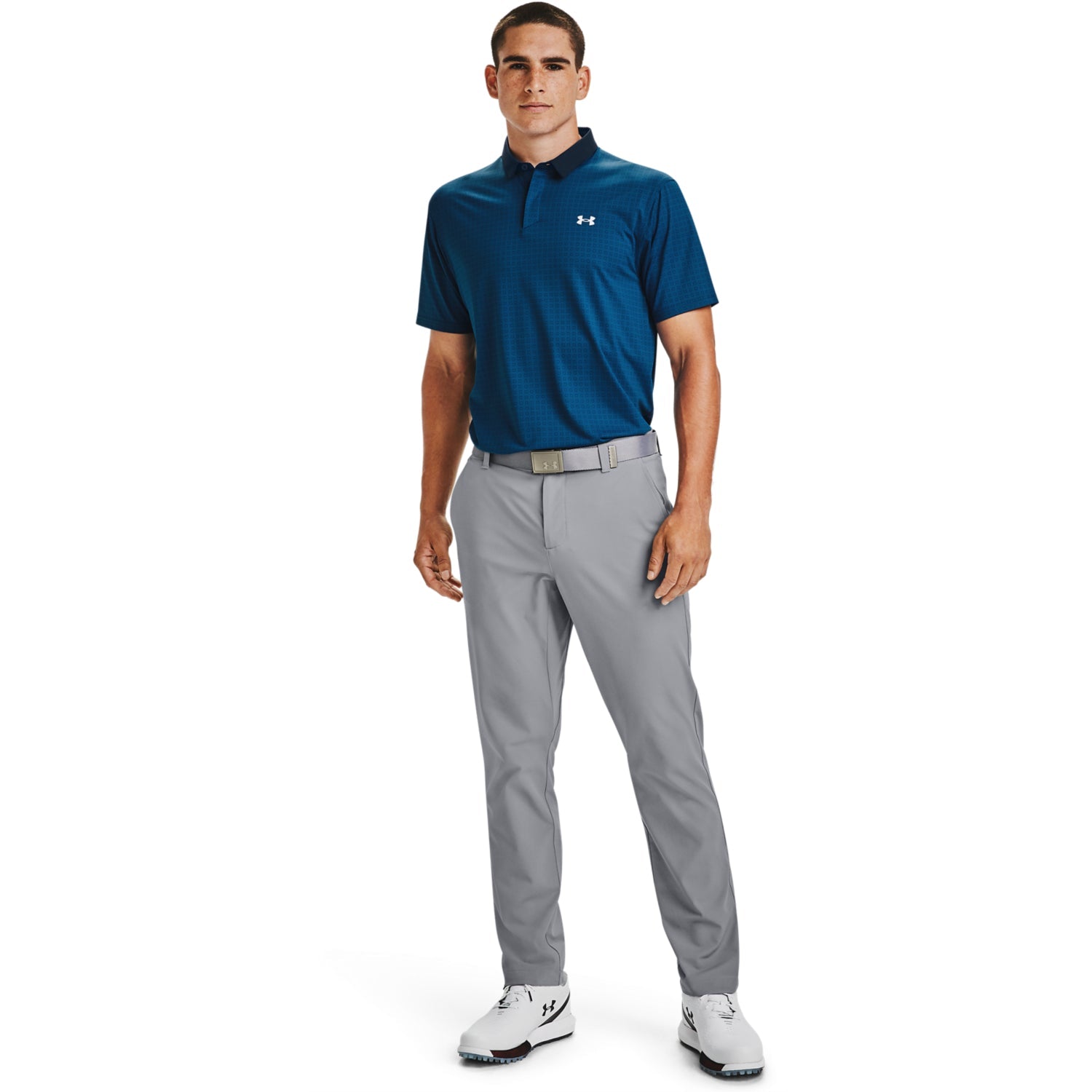 Polera Polo UA Iso-Chill Grid para Hombre