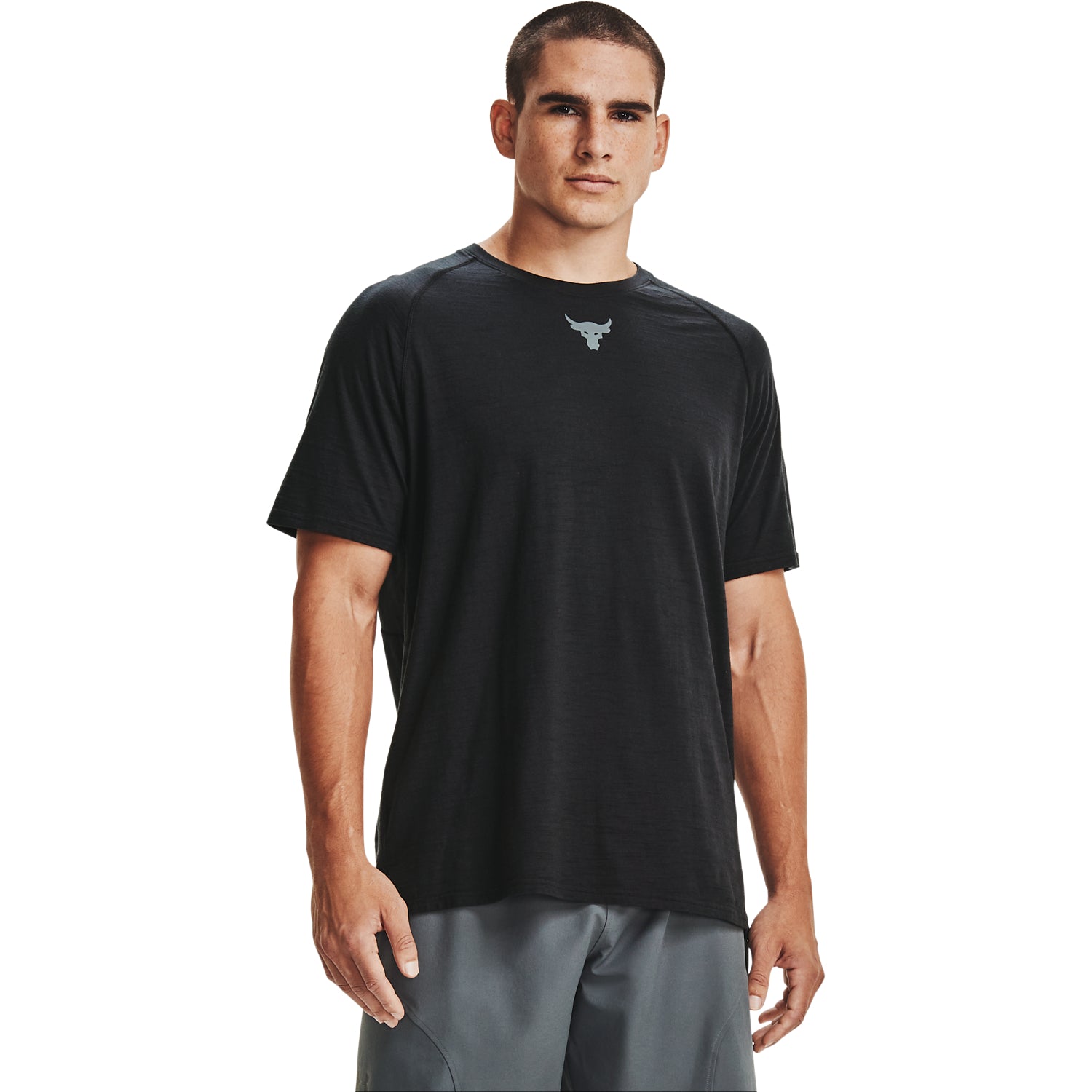 Polera Manga Corta Project Rock Charged Cotton® para Hombre