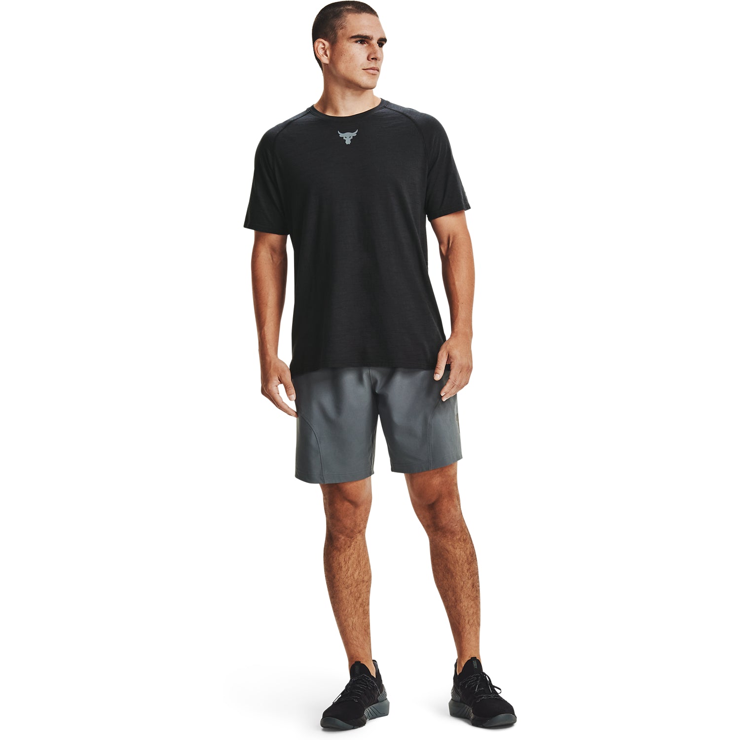 Polera Manga Corta Project Rock Charged Cotton® para Hombre