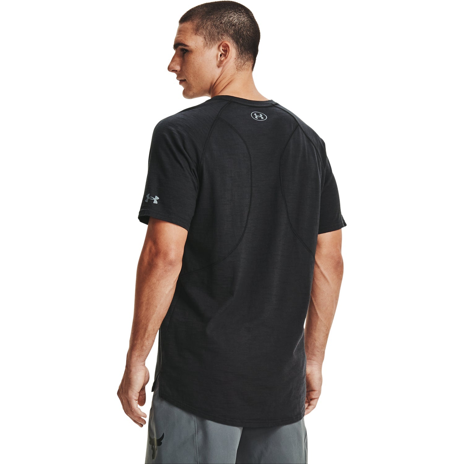 Polera Manga Corta Project Rock Charged Cotton® para Hombre