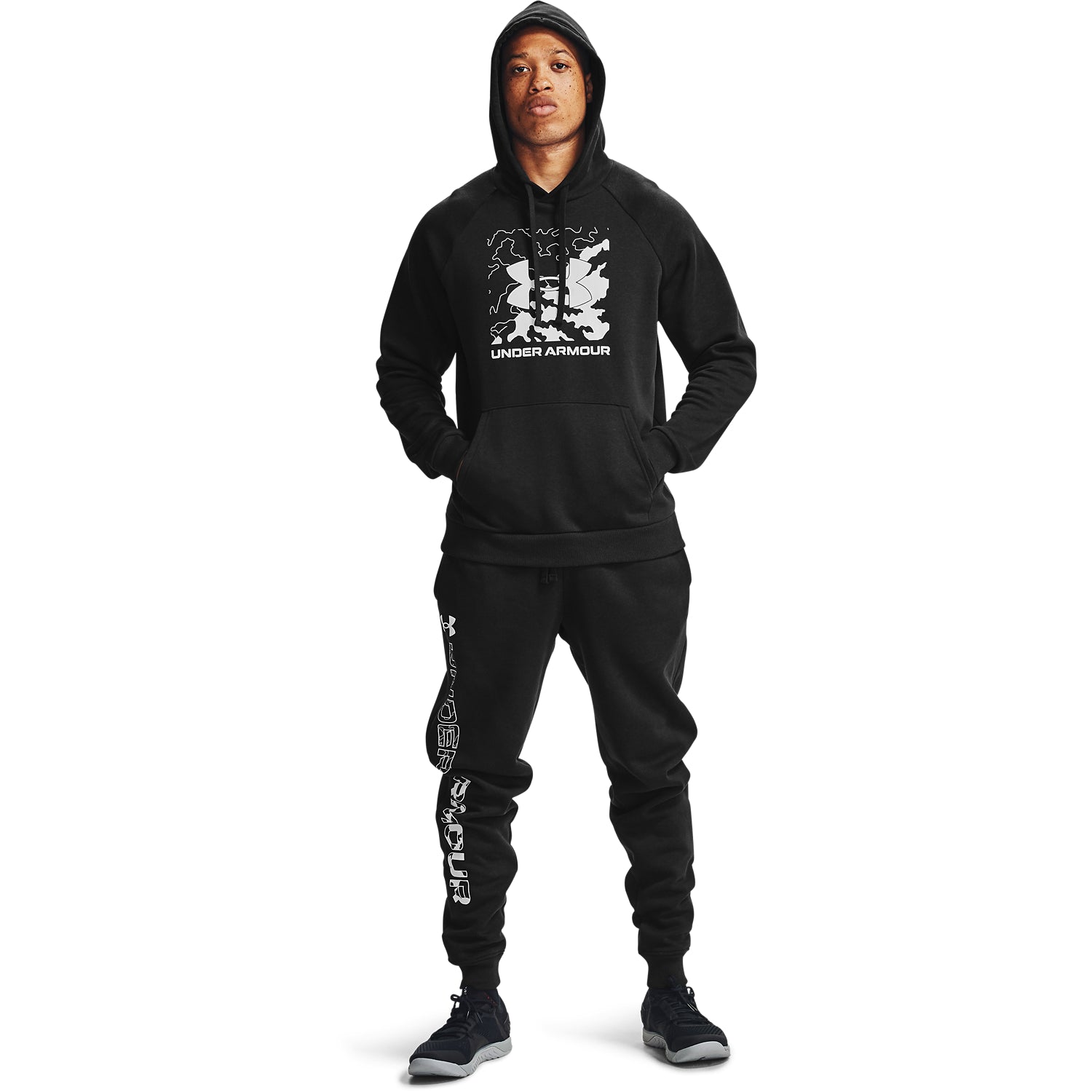 Polerón UA Rival Fleece Box Logo para Hombre