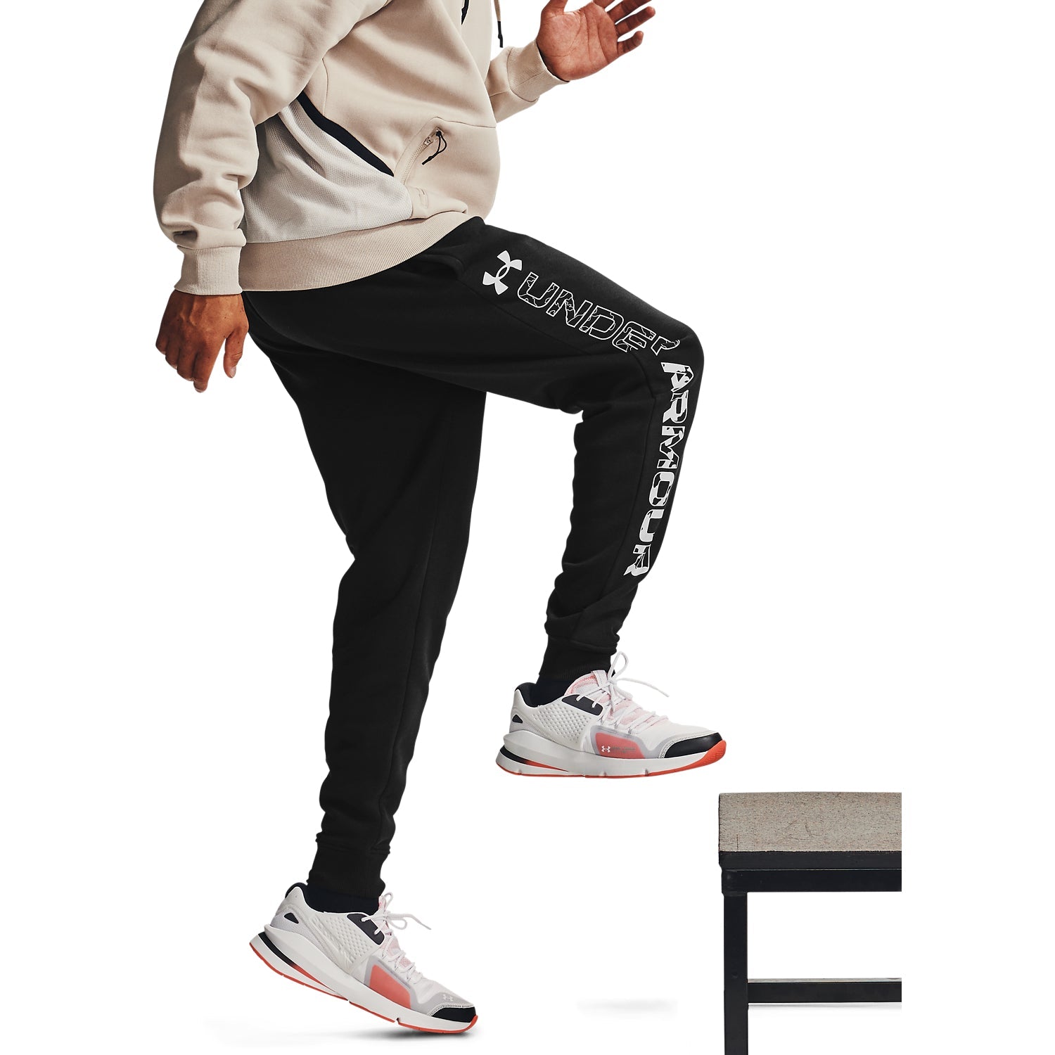 Polerón UA Rival Fleece Box Logo para Hombre