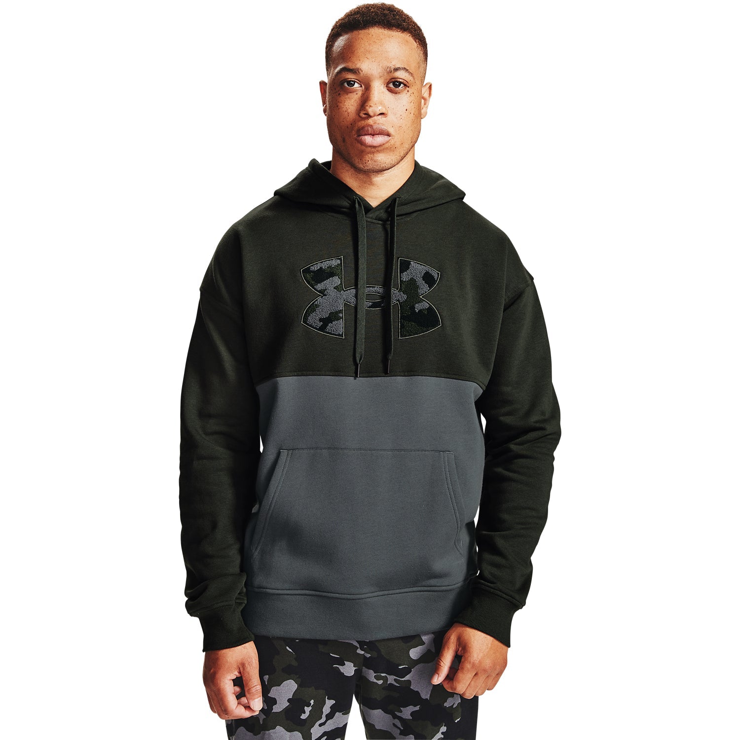 Polerón UA Rival Fleece Colorblock para Hombre