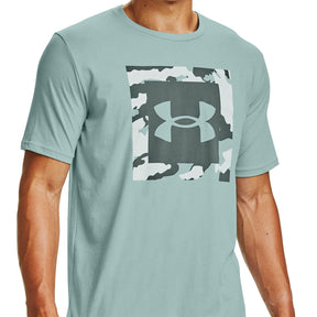 Polera Manga Corta UA Camo Box Logo para Hombre