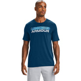 Polera Manga Corta UA Blurry Logo Wordmark para Hombre