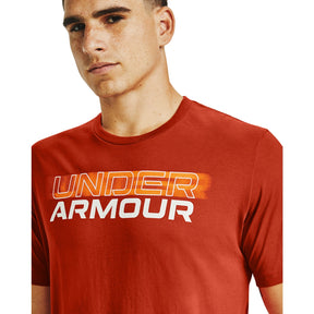 Polera Manga Corta UA Blurry Logo Wordmark para Hombre