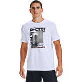 Polera Manga Corta UA Basketball Photoreal para Hombre