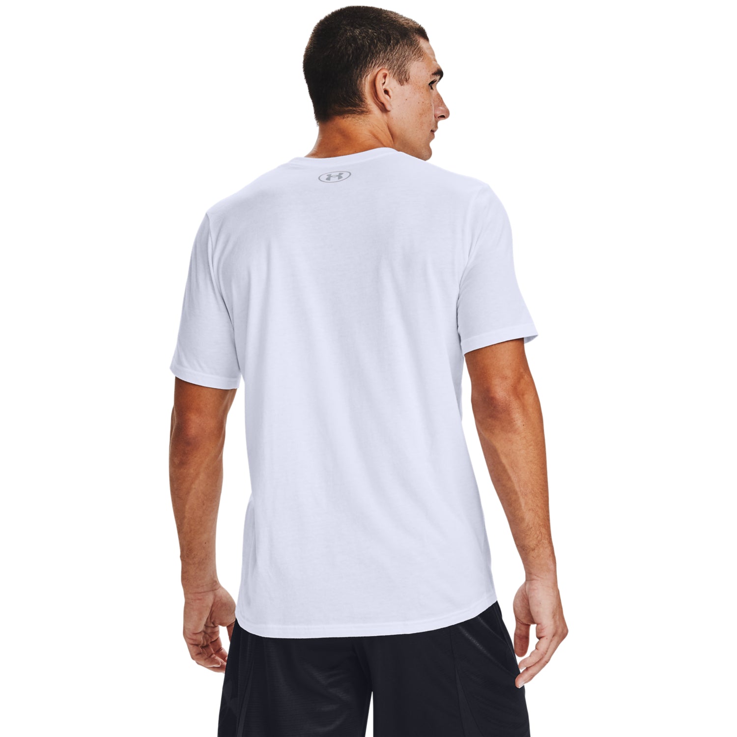 Polera Manga Corta UA Basketball Photoreal para Hombre