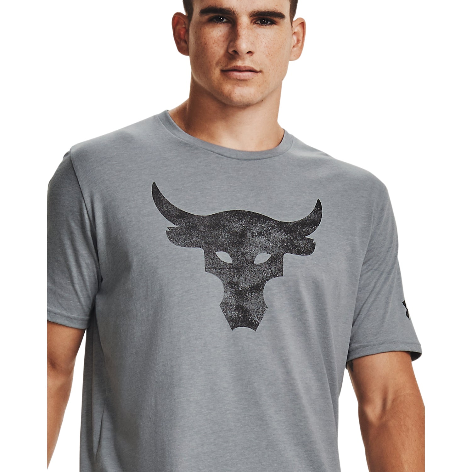Polera Manga Corta Project Rock Brahma Bull Logo para Hombre