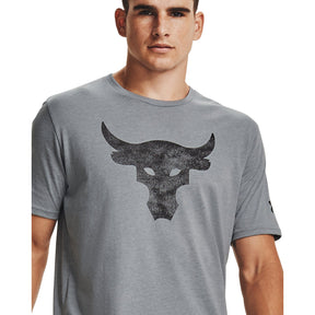 Polera Manga Corta Project Rock Brahma Bull Logo para Hombre