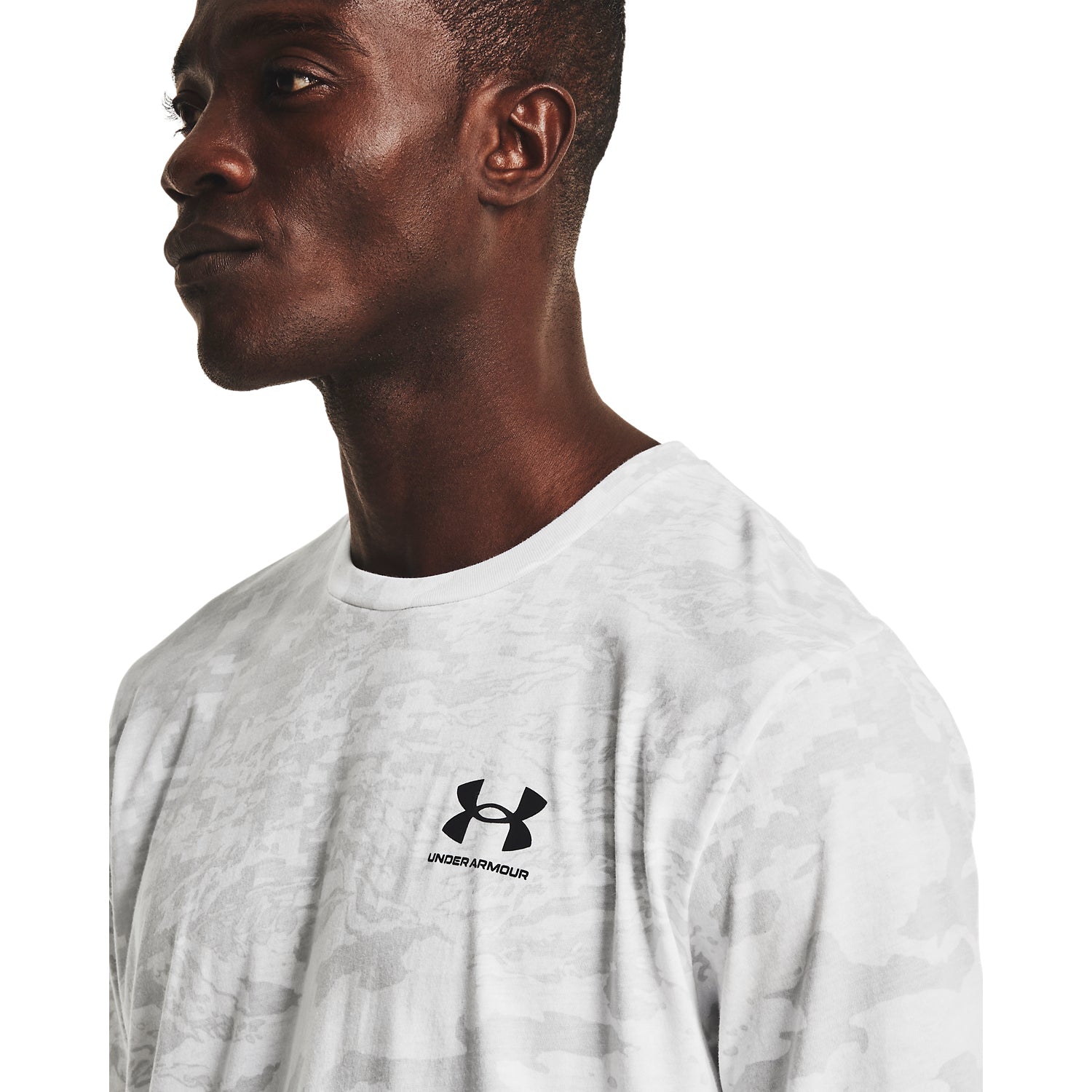 Polera Manga Corta All-Over Logo para Hombre Under Armour