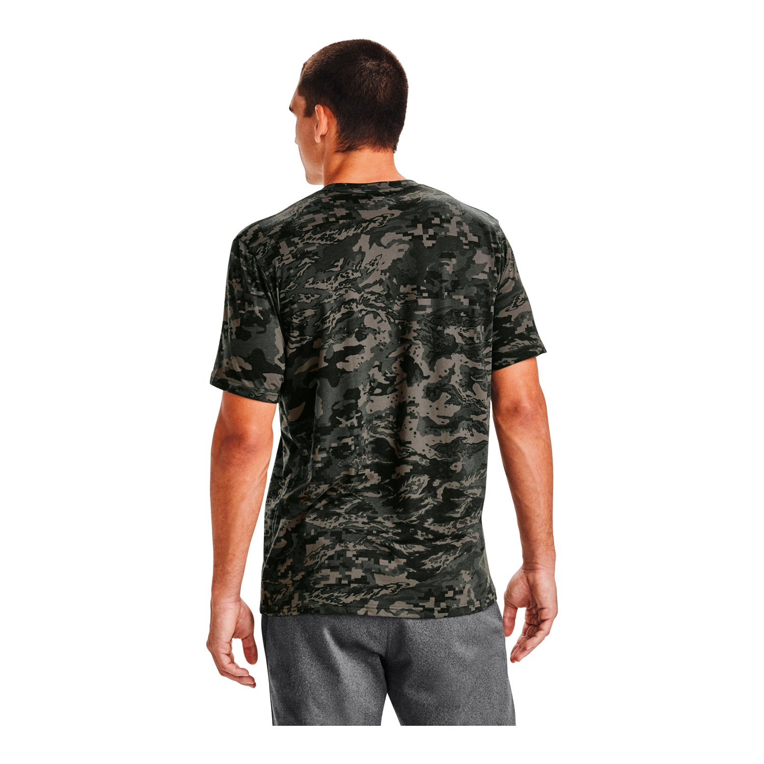 Polera Manga Corta All-Over Logo para Hombre Under Armour