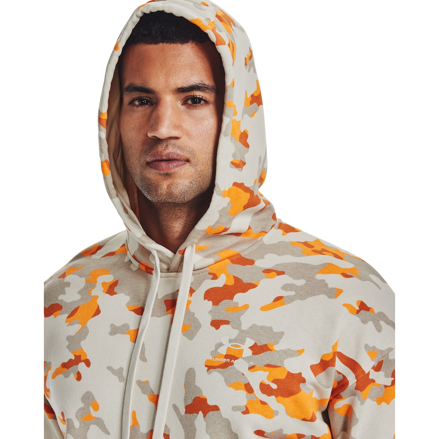Sudadera con capucha UA Rival Fleece Camo para hombre