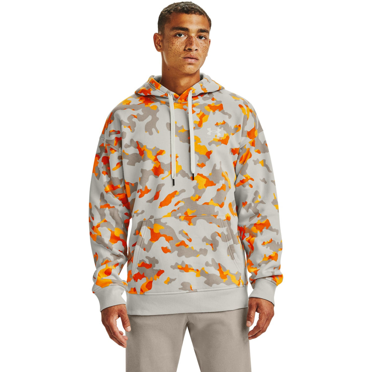 Sudadera con capucha UA Rival Fleece Camo para hombre