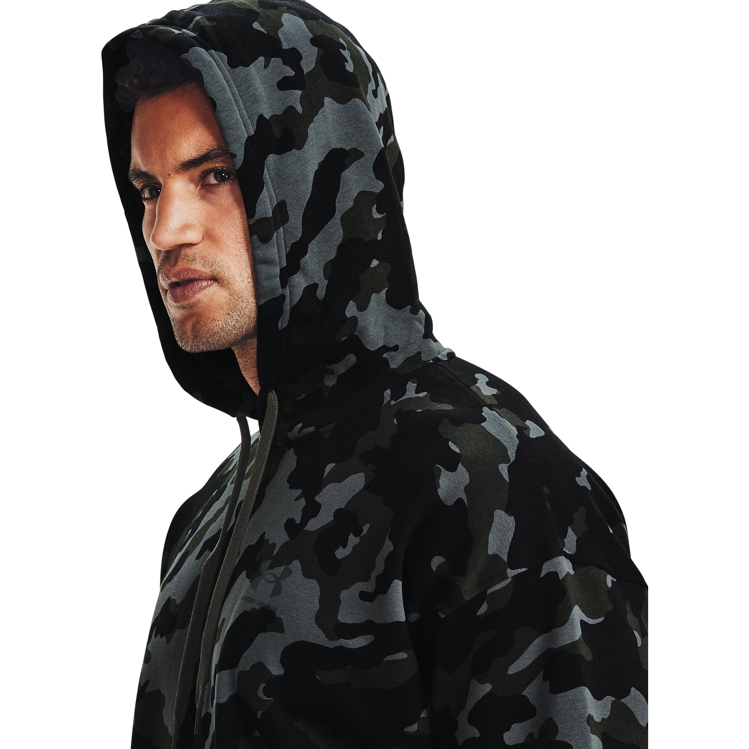 Sudadera con capucha UA Rival Fleece Camo para hombre