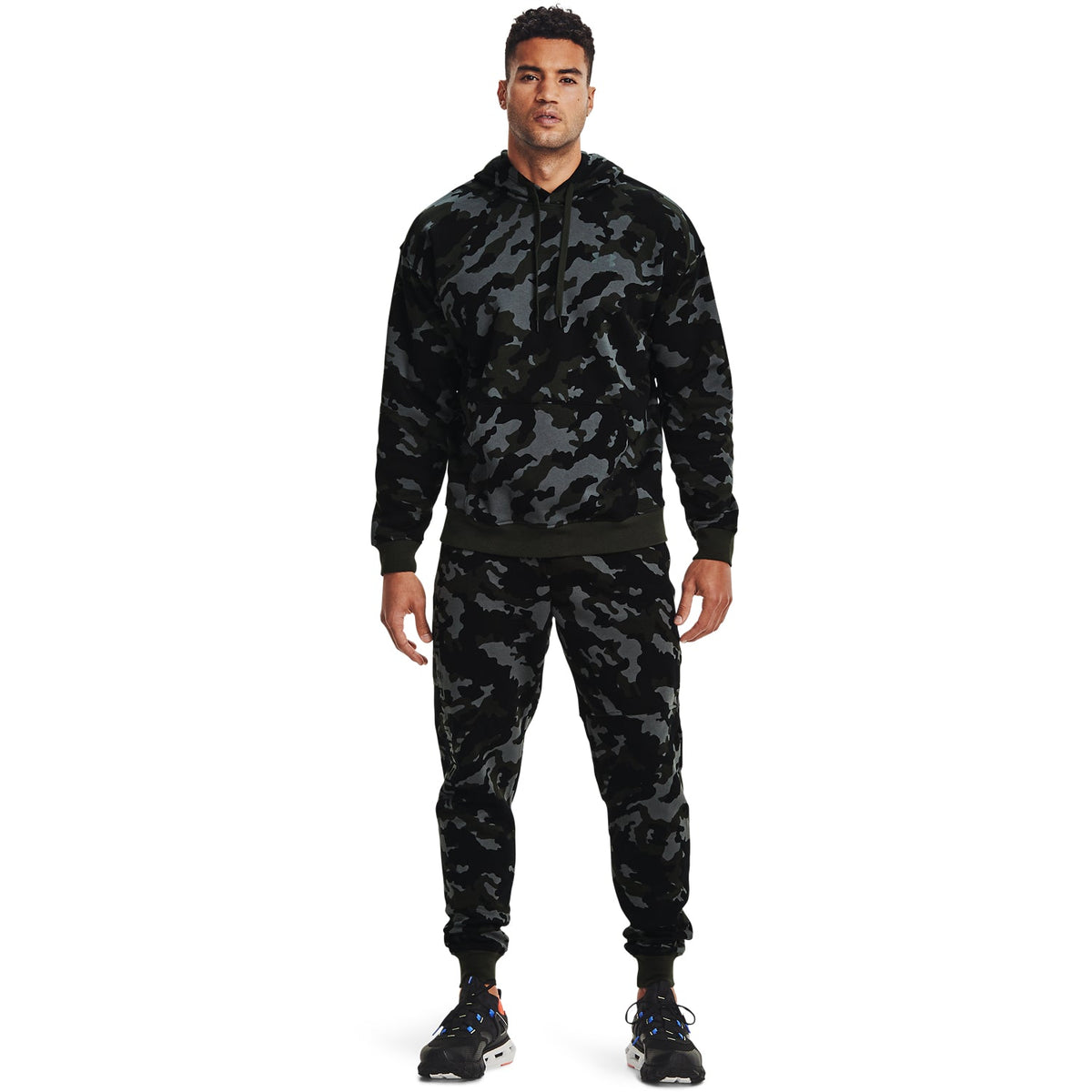Sudadera con capucha UA Rival Fleece Camo para hombre