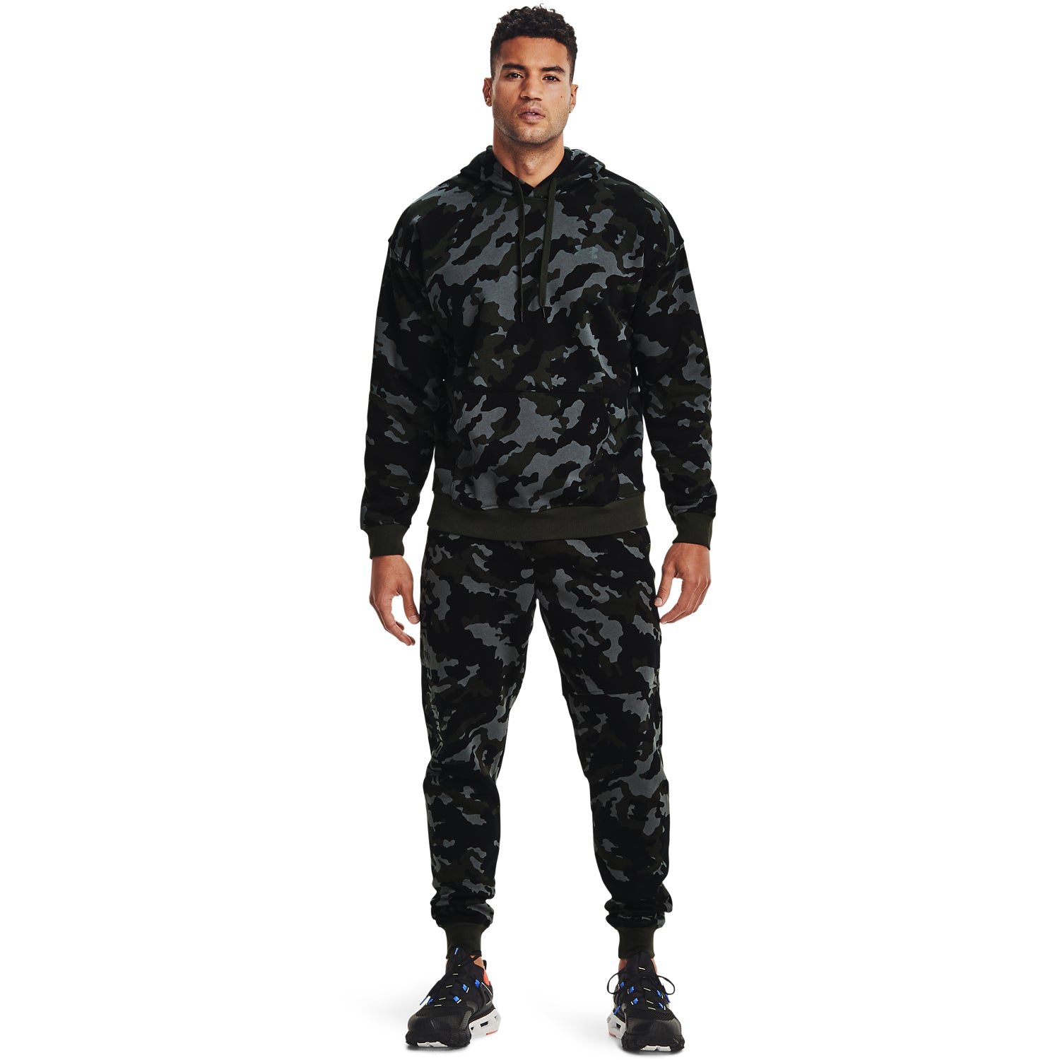 Sudadera con capucha UA Rival Fleece Camo para hombre