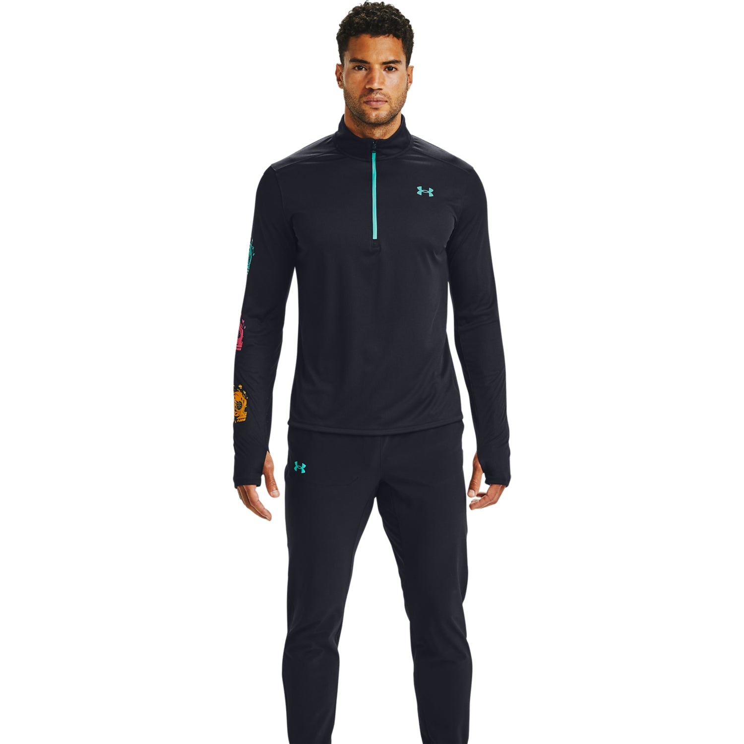 Polerón UA Speed Stride Day Of The Dead ½ Zip para Hombre