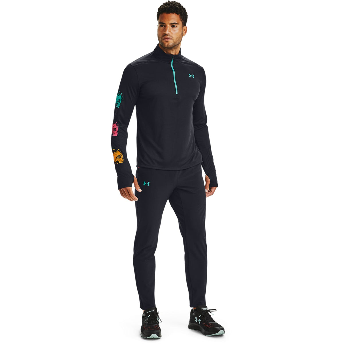 Polerón UA Speed Stride Day Of The Dead ½ Zip para Hombre