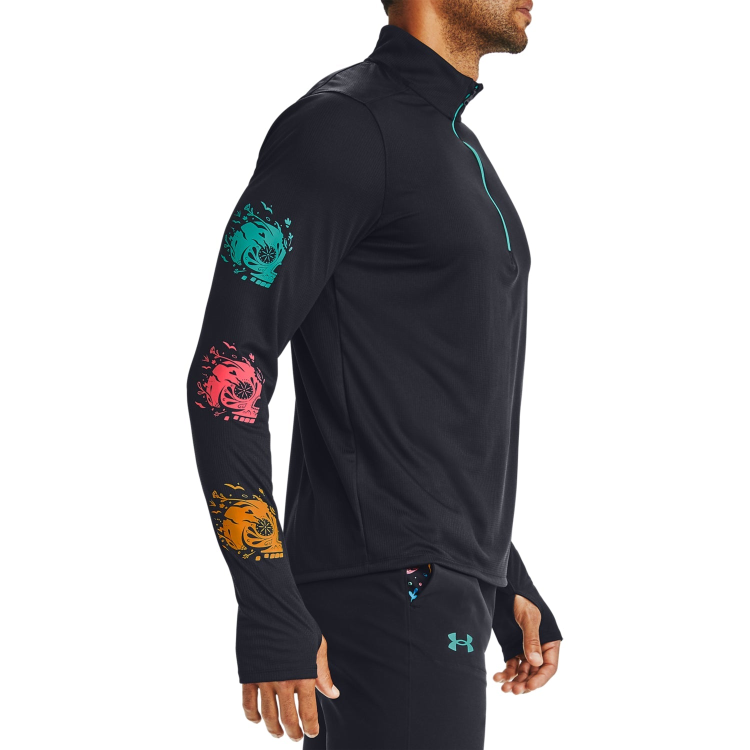 Polerón UA Speed Stride Day Of The Dead ½ Zip para Hombre