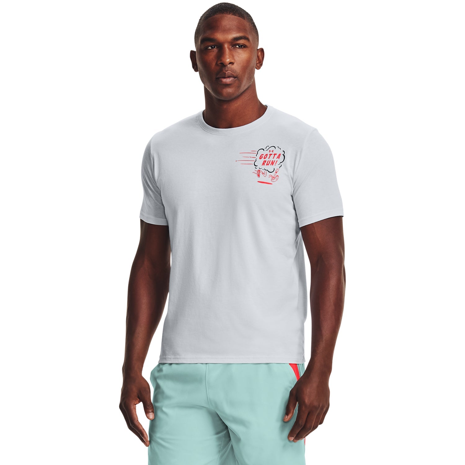 Polera Manga Corta UA How's My Running para Hombre