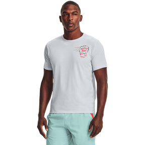 Polera Manga Corta UA How's My Running para Hombre