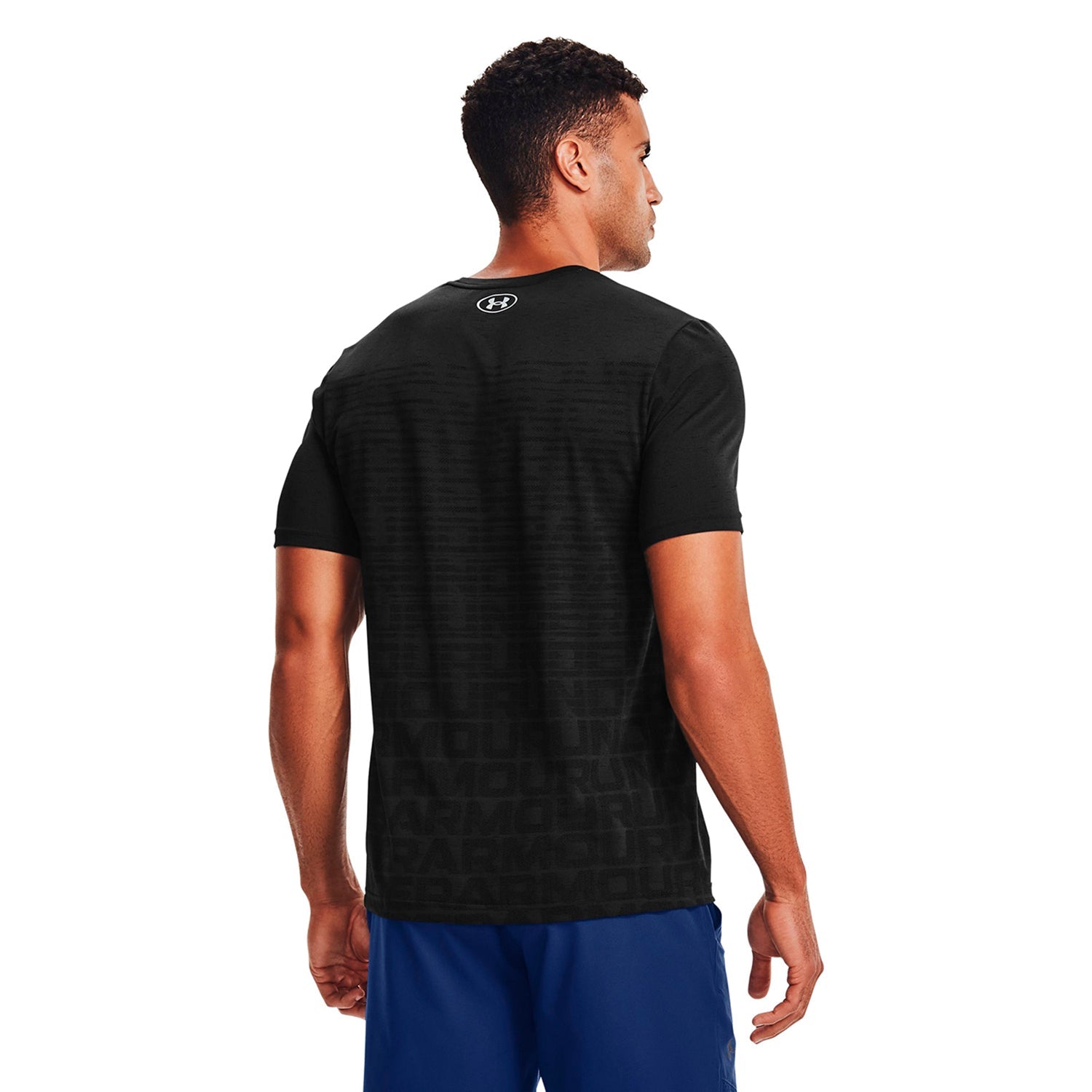 Polera Manga Corta UA Seamless Wordmark para Hombre