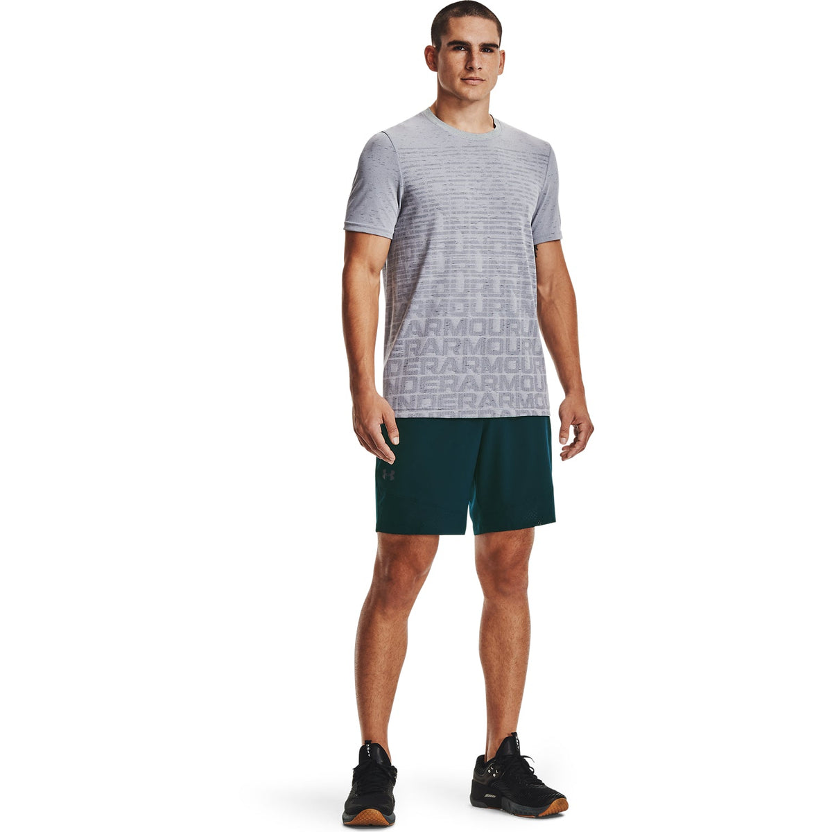 Polera Manga Corta UA Seamless Wordmark para Hombre