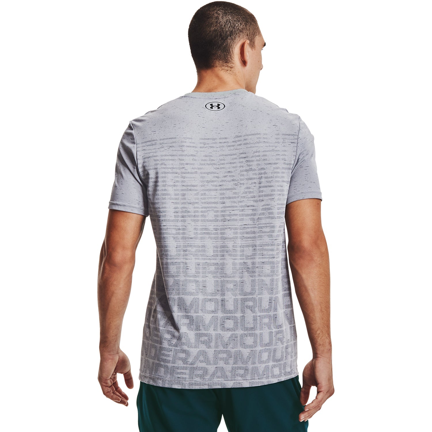 Polera Manga Corta UA Seamless Wordmark para Hombre