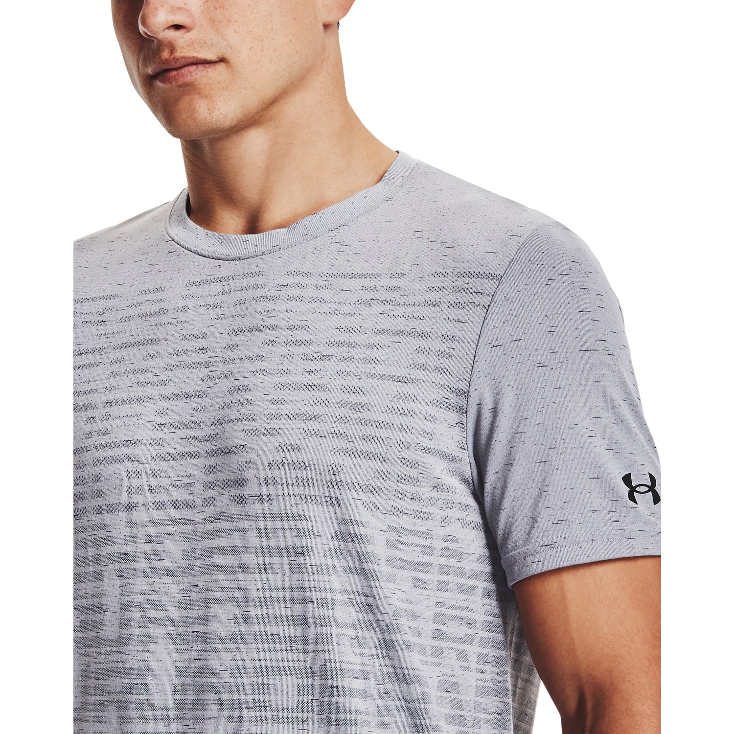 Polera Manga Corta UA Seamless Wordmark para Hombre