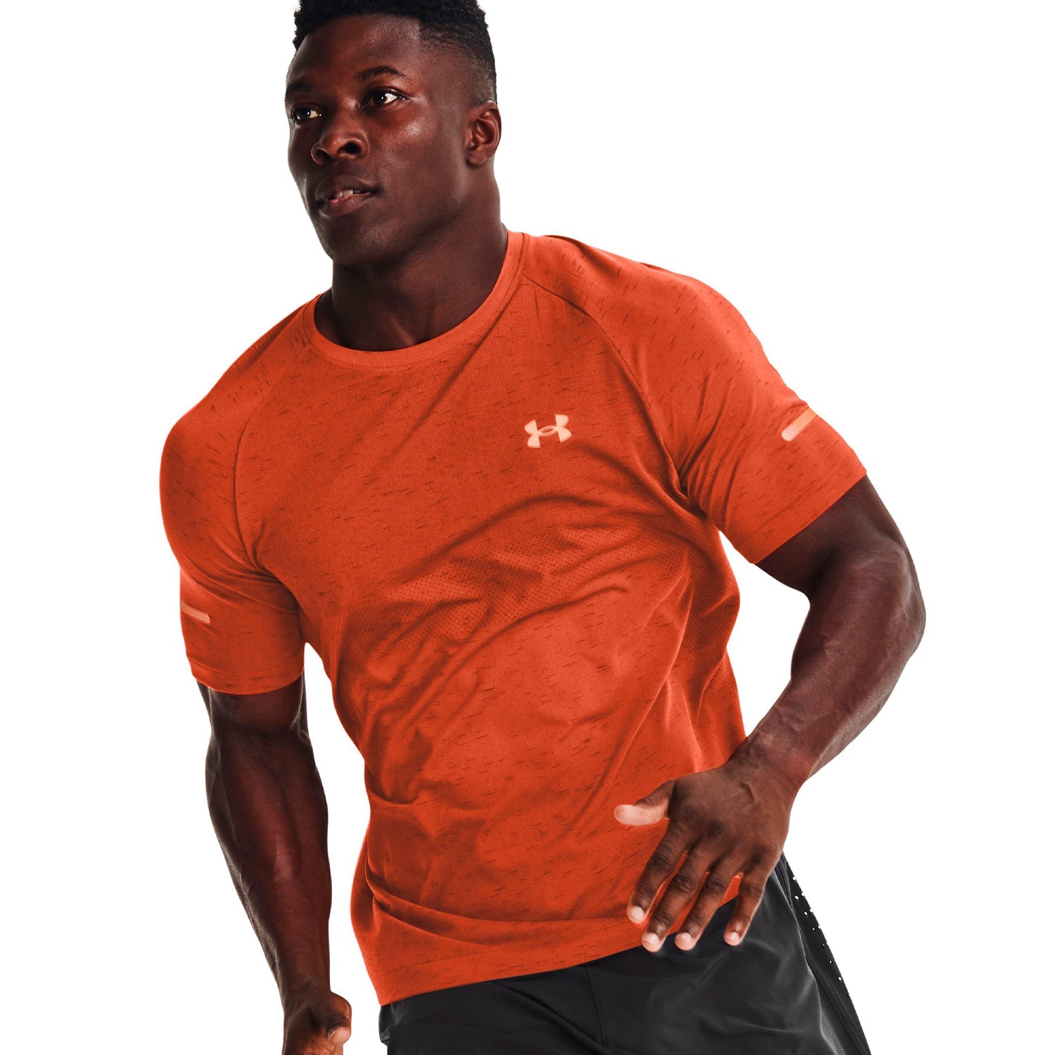 Polera Manga Corta Ua Seamless Run Ss-R para Hombre