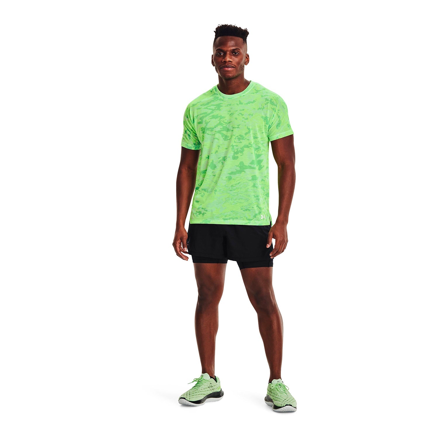 Polera manga corta UA Breeze Run para hombre