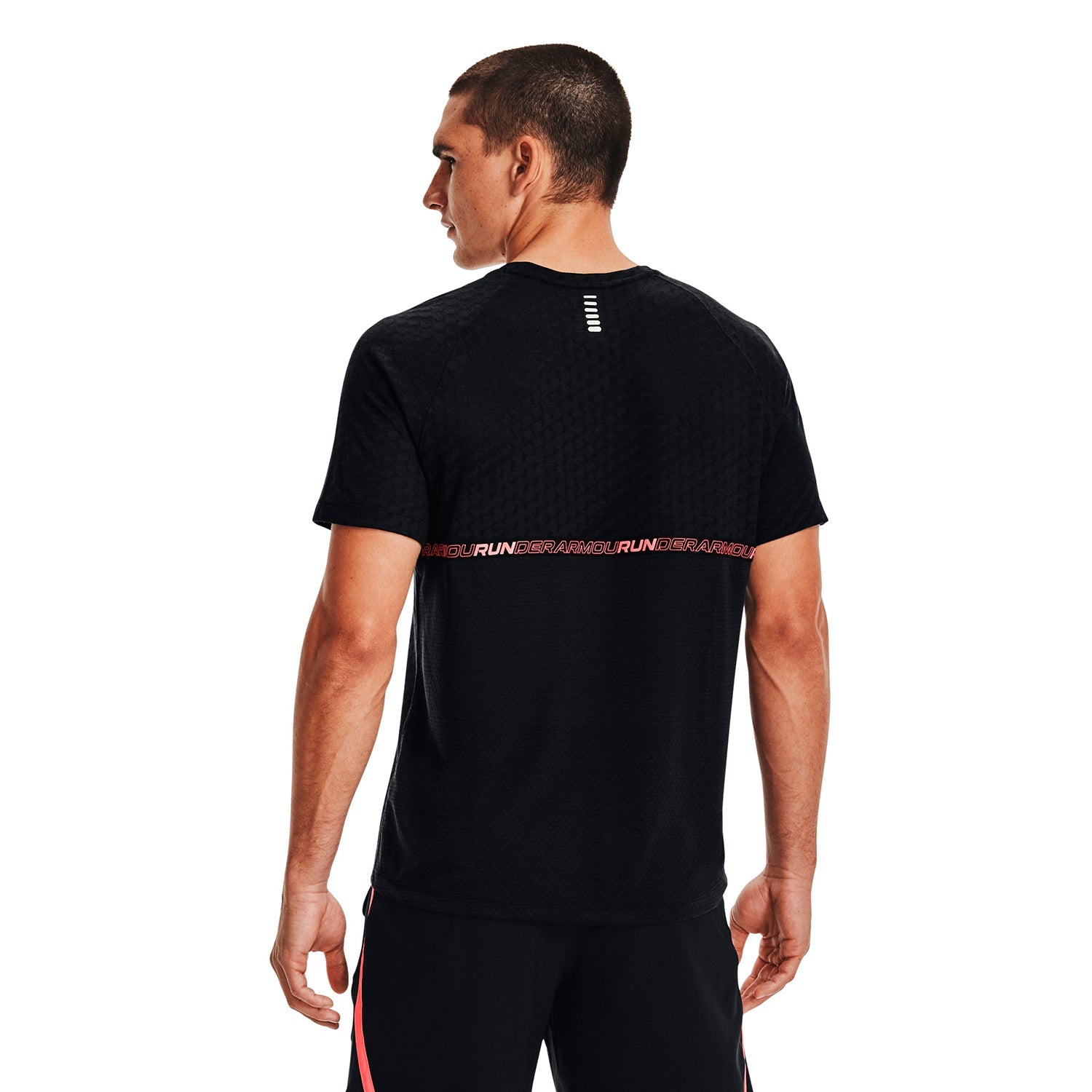 Polera Manga Corta UA Streaker Runclipse para Hombre