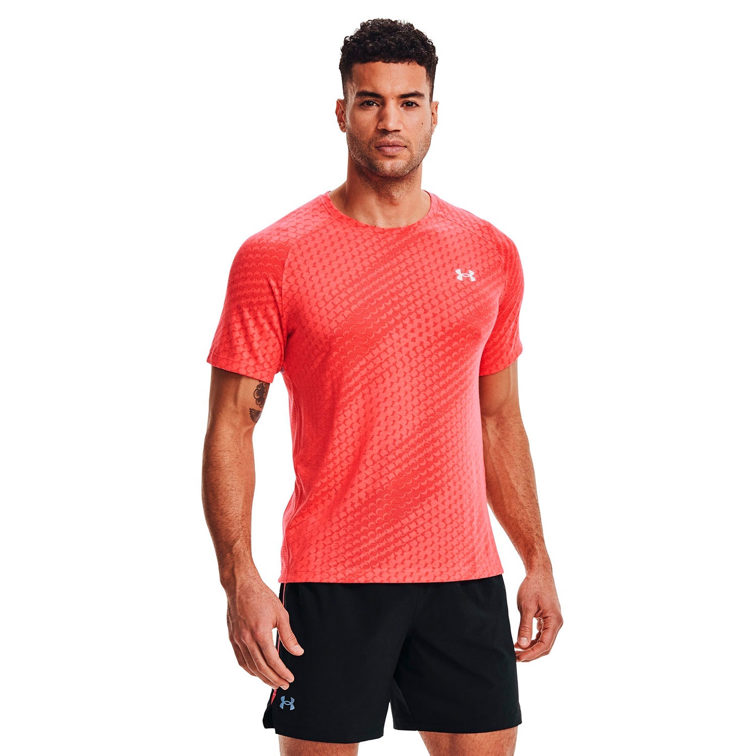 Polera Manga Corta UA Streaker Runclipse para Hombre