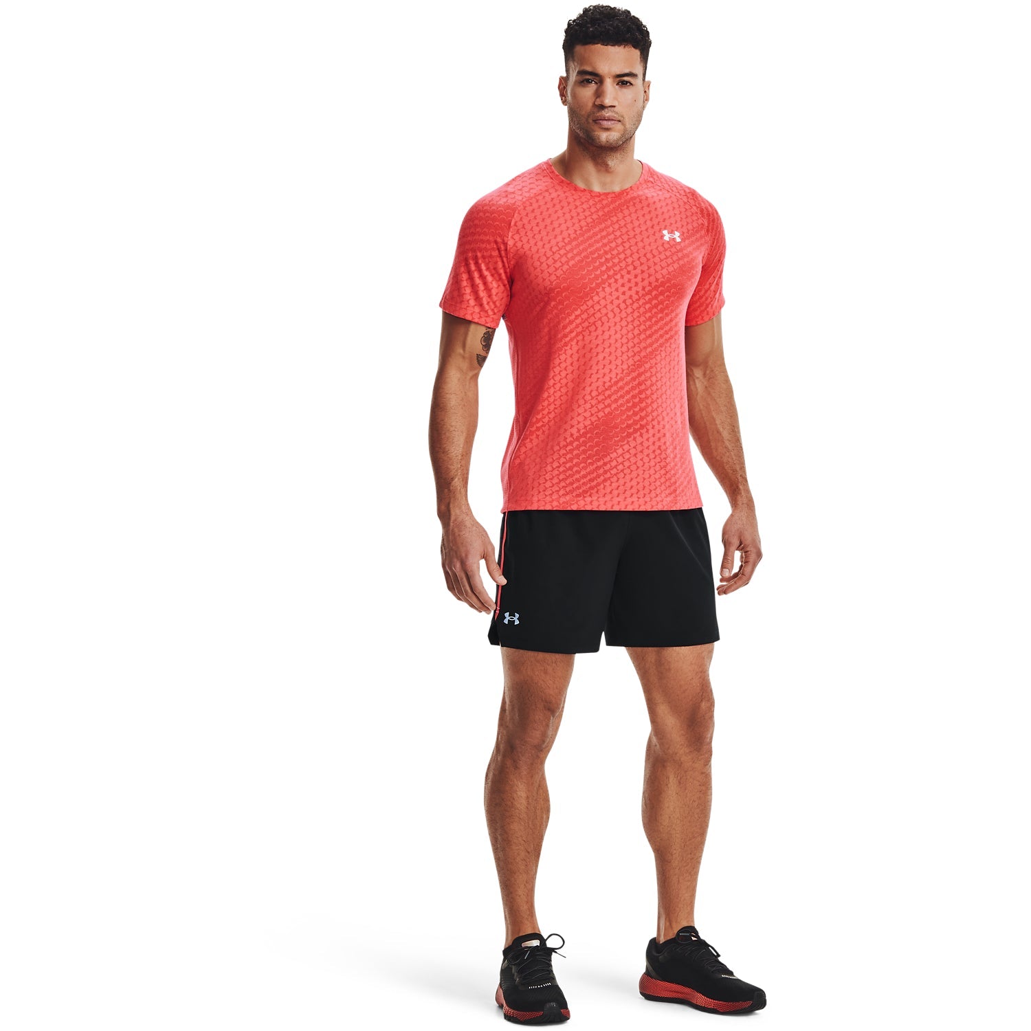 Polera Manga Corta UA Streaker Runclipse para Hombre