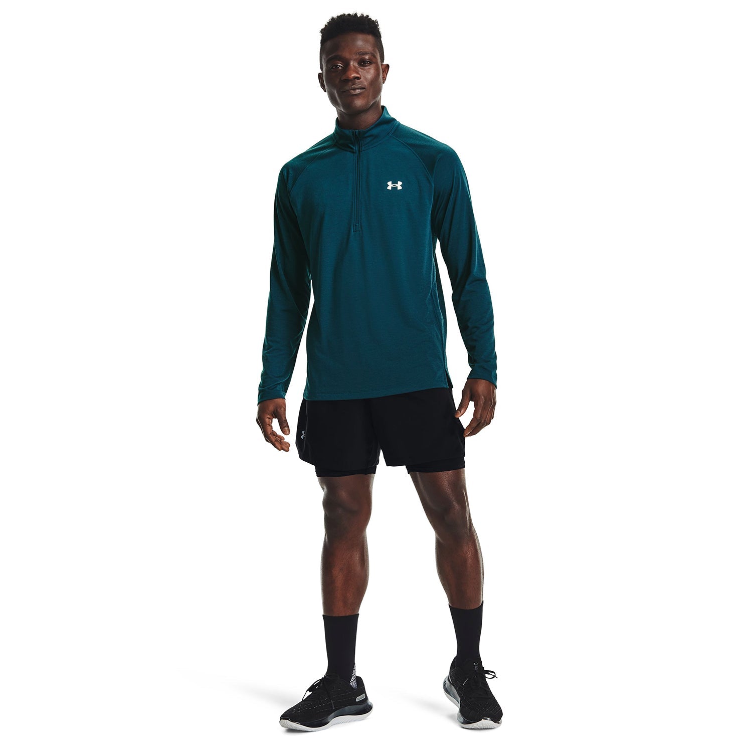 Polerón UA Streaker Run ½ Zip para hombre