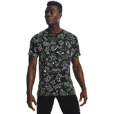 Polera manga corta UA Run Your Face Off Print para Hombre