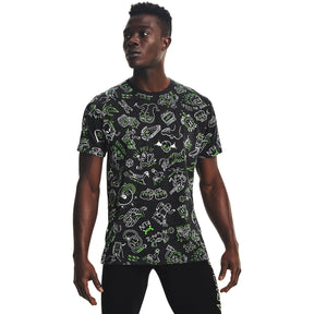 Polera manga corta UA Run Your Face Off Print para Hombre