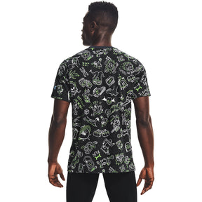 Polera manga corta UA Run Your Face Off Print para Hombre