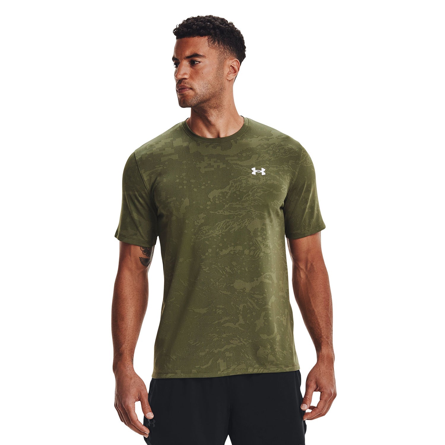 Polera Manga Corta UA Training Vent Camo para Hombre