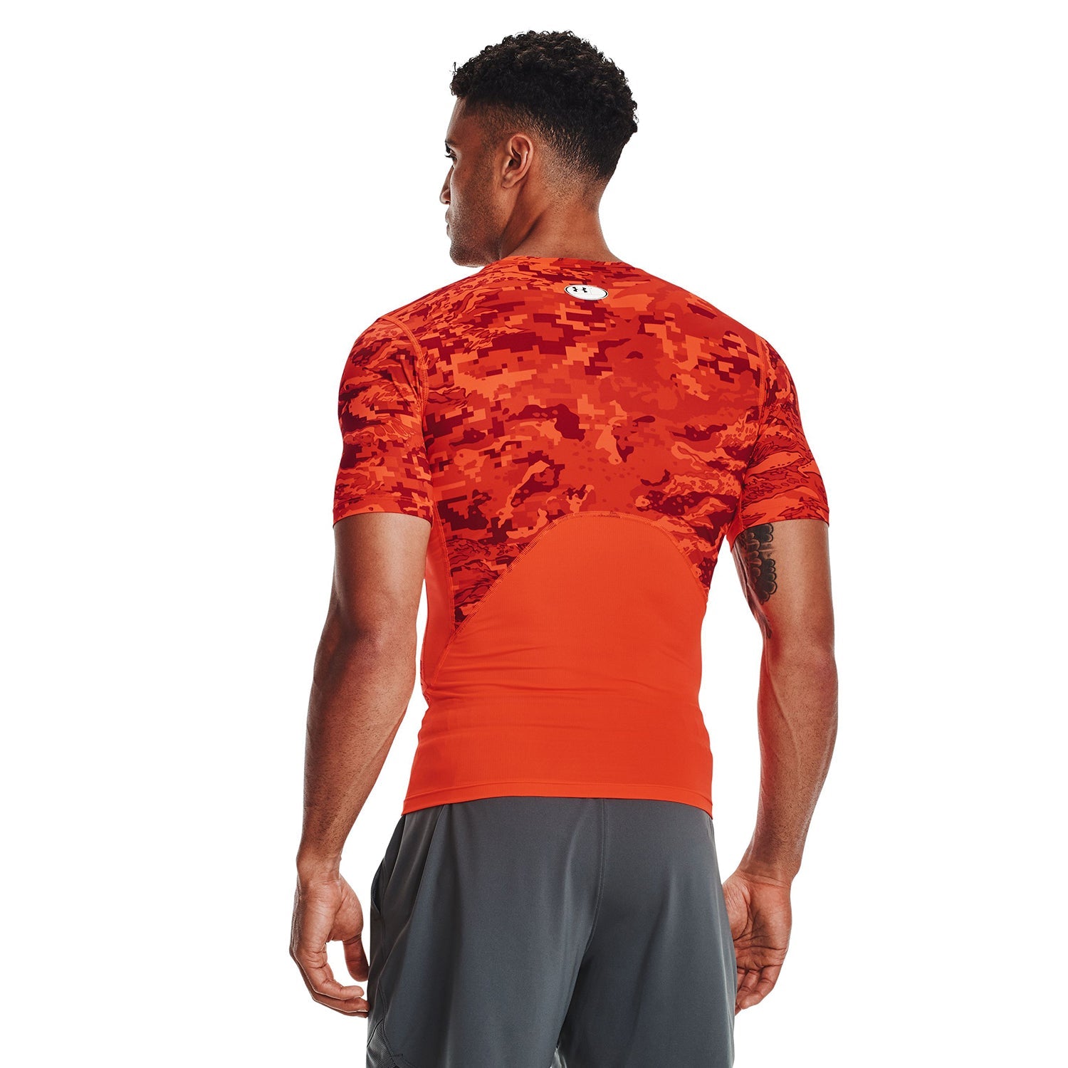 Polera manga corta HeatGear® Armour Camo para hombre