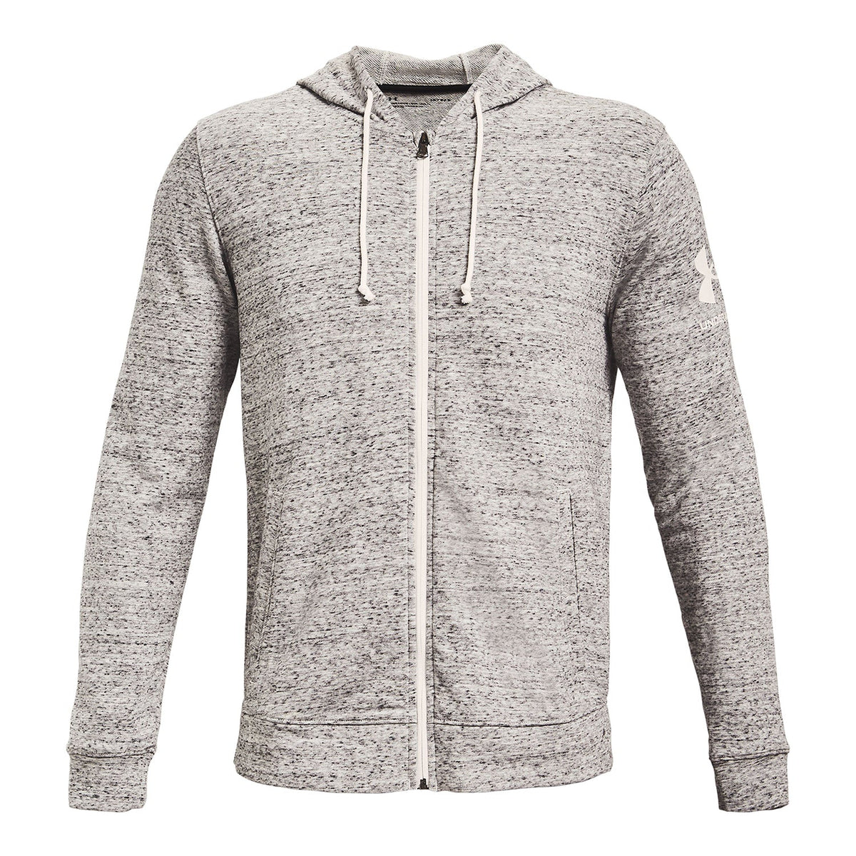 Poleron con gorro UA Rival Terry Full Zip para Hombre